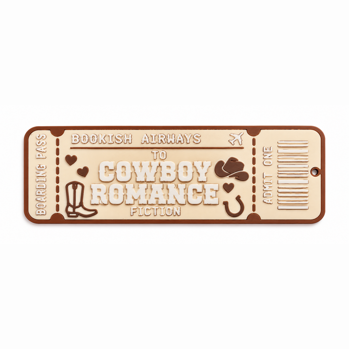 Cowboy Romance Boarding Pass Bookmark