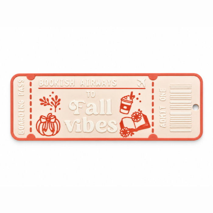 Fall Vibes Boarding Pass Bookmark