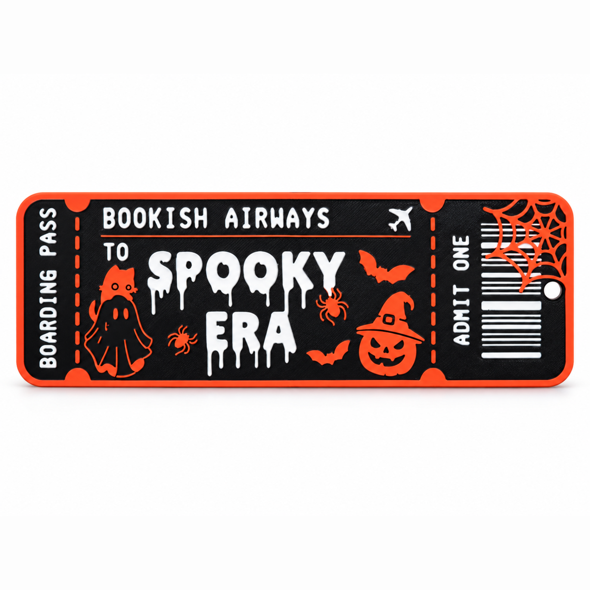 Spooky Boarding Pass Bookmark